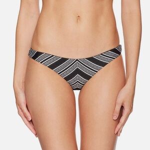 Rip Curl Women's Mirage Sandbar Reversible Bikini Bottom Black and white